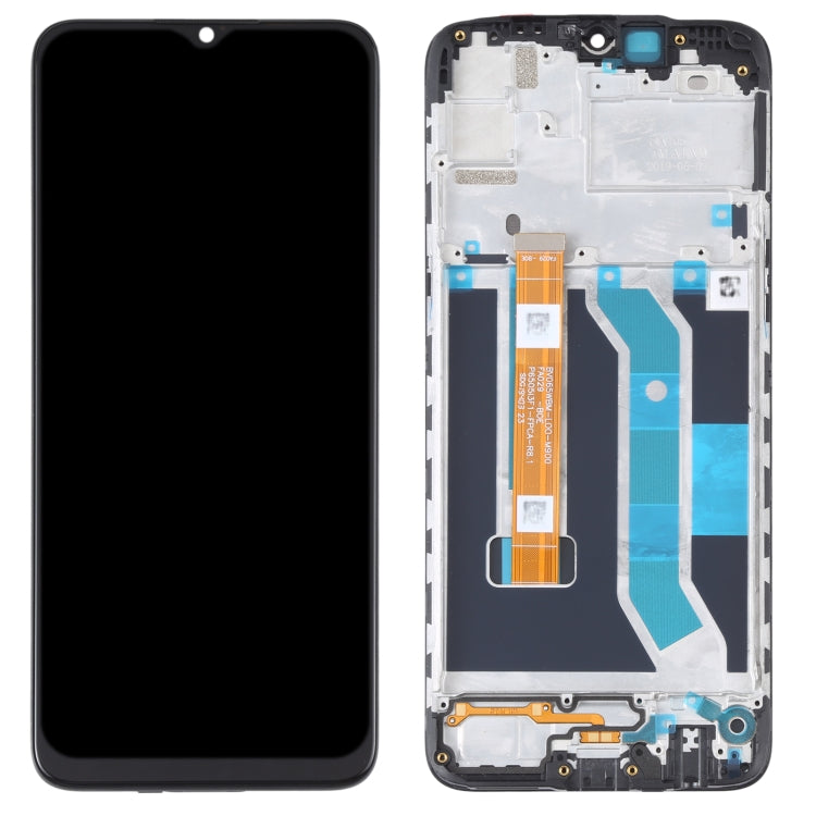 LCD Display Screen for Realme C3i with Frame Folder Combo