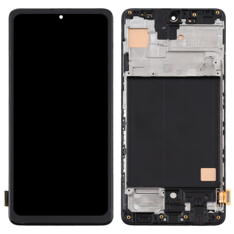 LCD Display Screen for Samsung Galaxy A51 4G with Frame Folder Combo