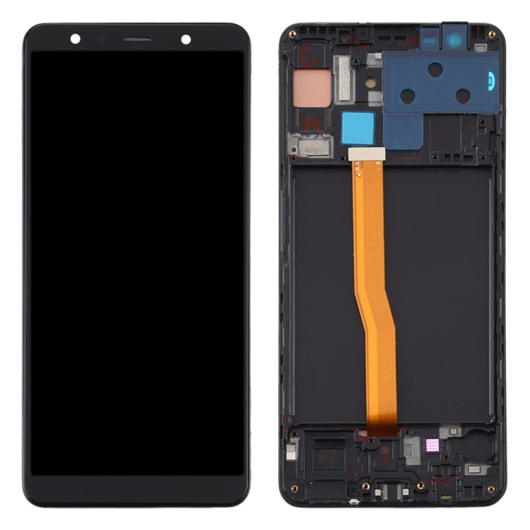 LCD Display Screen for Samsung Galaxy A7 2018 with Frame Folder Combo