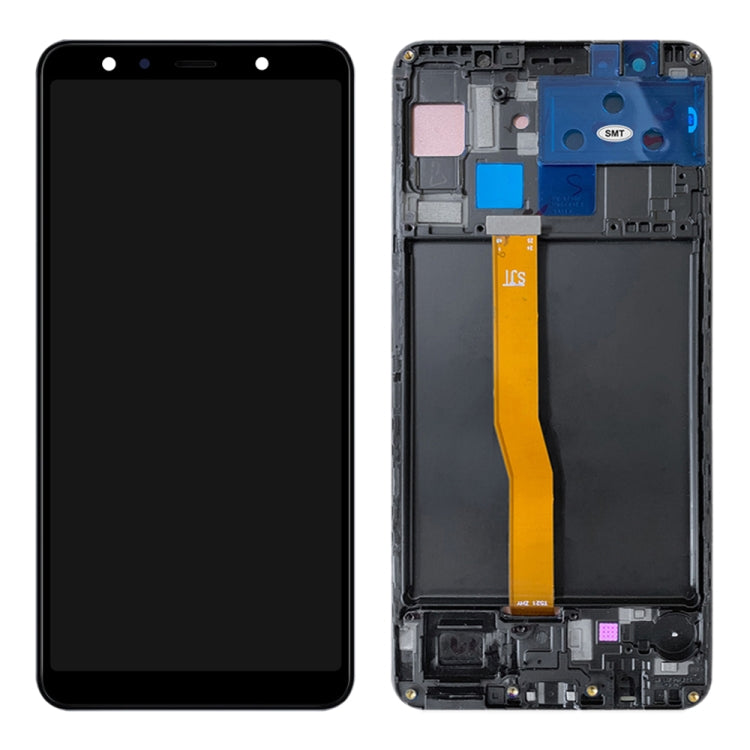 LCD Display Screen for Samsung Galaxy A7 2018 with Frame Folder Combo