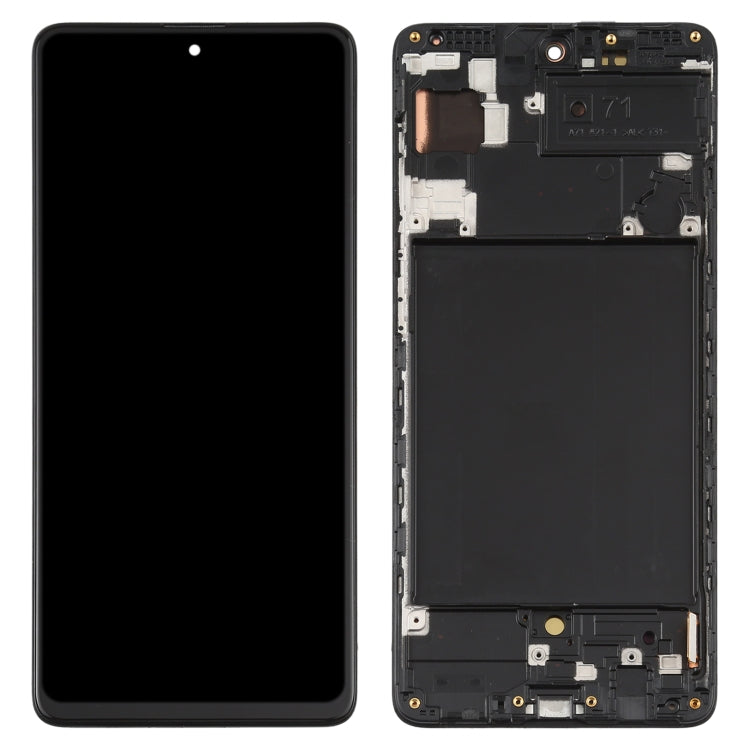 OLED Display Screen for Samsung Galaxy A71 Folder Combo Fingerprint Working