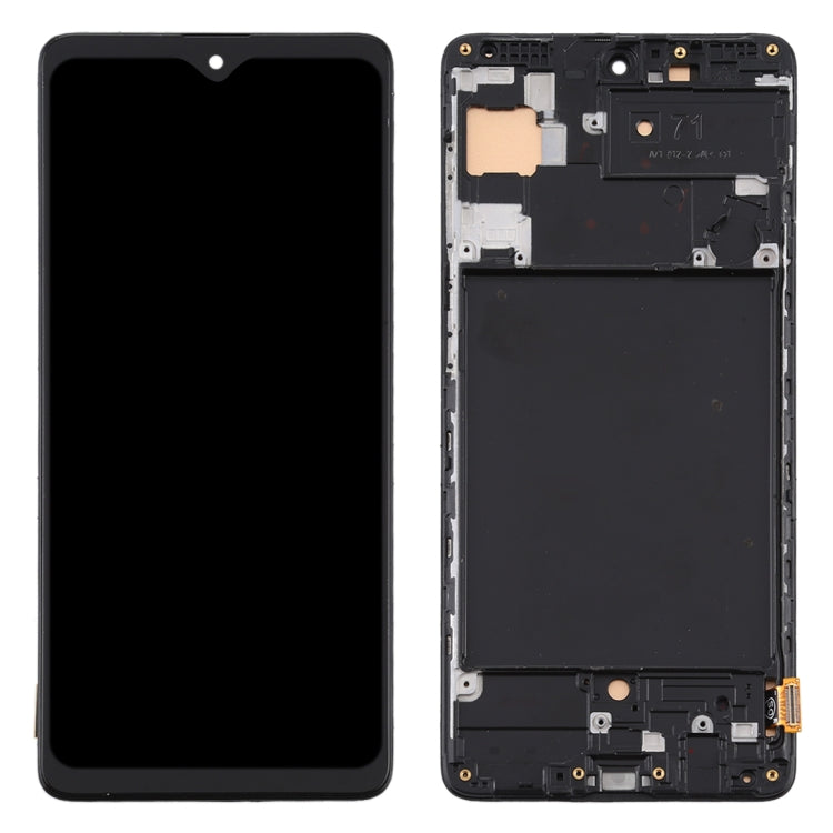 LCD Display Screen for Samsung Galaxy A71 with Frame Folder Combo