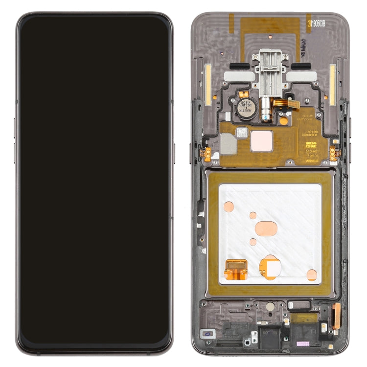 OLED Display Screen for Samsung Galaxy A80 Black with Frame Folder Combo Fingerprint Working