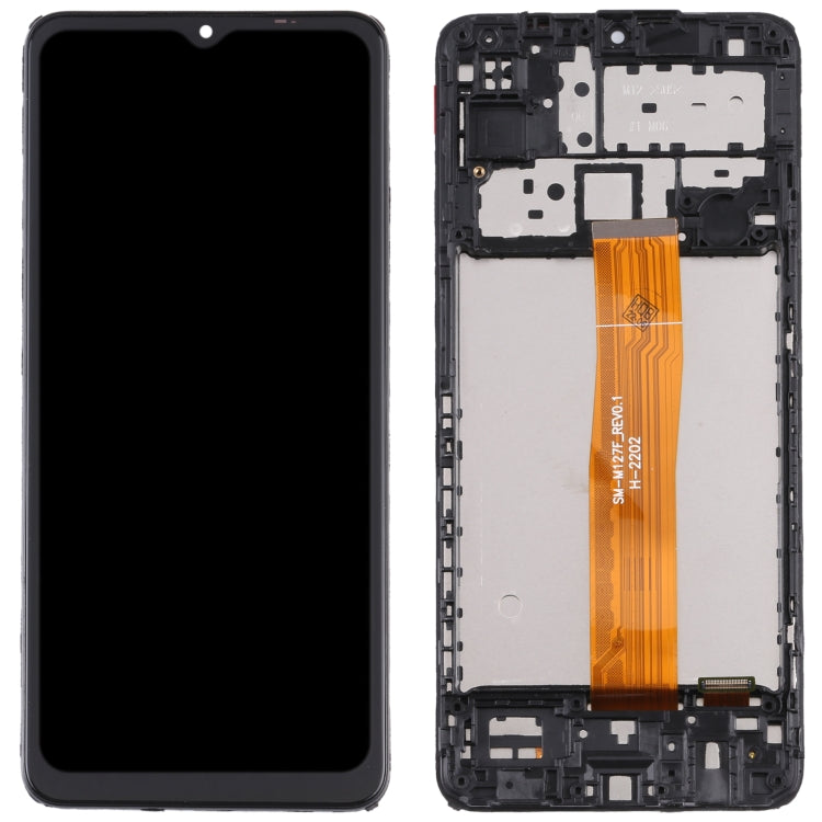 LCD Display Screen for Samsung Galaxy M12 with Frame Folder Combo