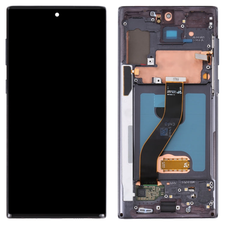 LCD Display Screen for Samsung Galaxy Note 10 4G or Note 10 5G with Frame Folder Combo