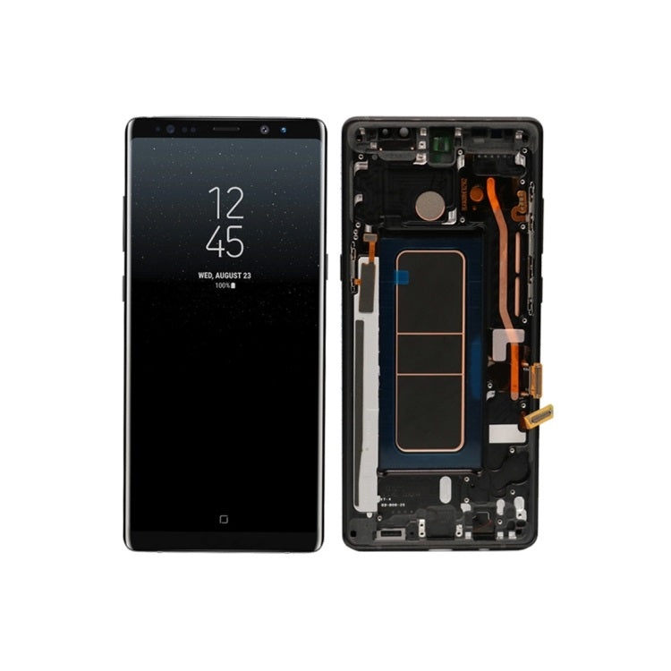 LCD Display Screen for Samsung Galaxy Note 8 with Frame Folder Combo
