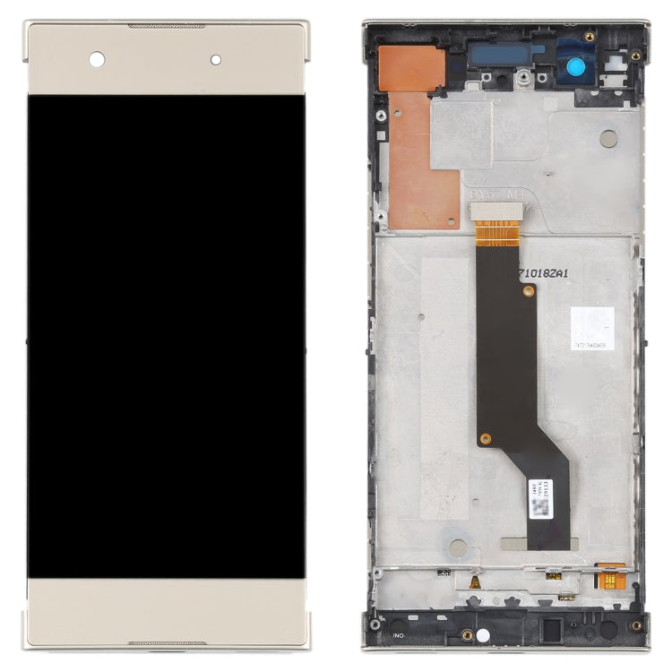 LCD Display Screen for Sony Xperia XA1 Gold with Frame Folder Combo