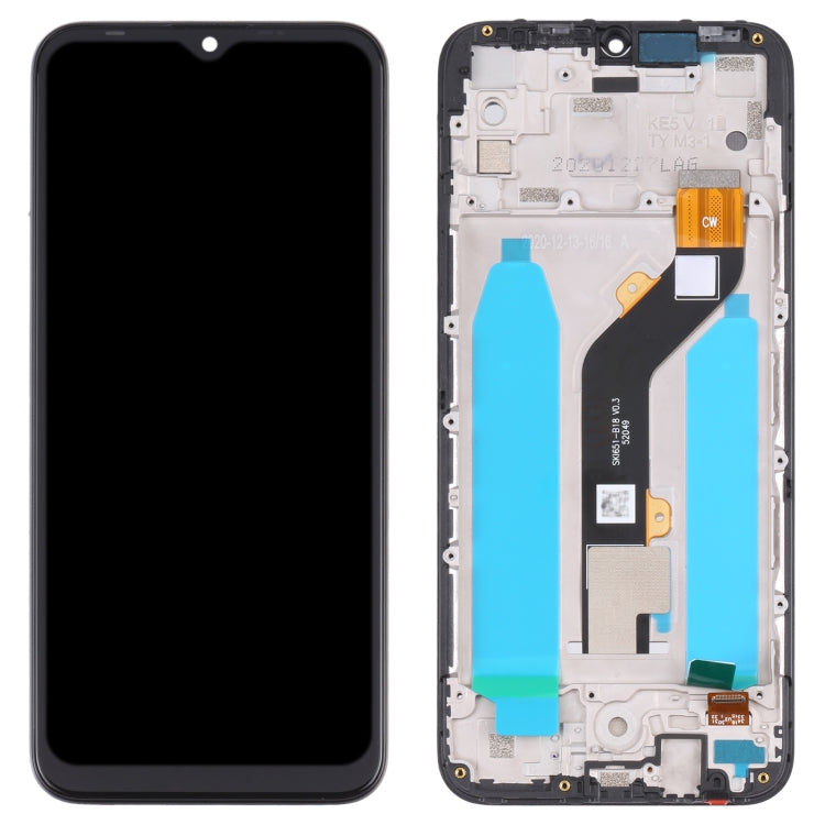 LCD Display Screen for Tecno Spark 6 Go KE5J with Frame Folder Combo