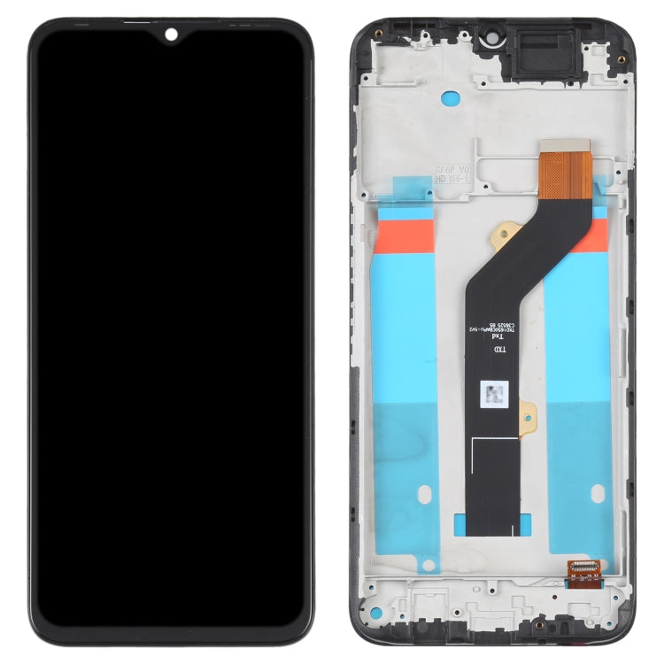LCD Display Screen for Tecno Spark 7 with Frame Folder Combo