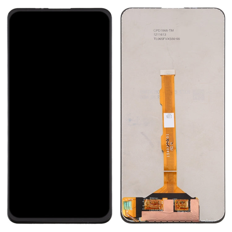 LCD Display Folder with Touch Screen for Vivo V15 Black (TFT)