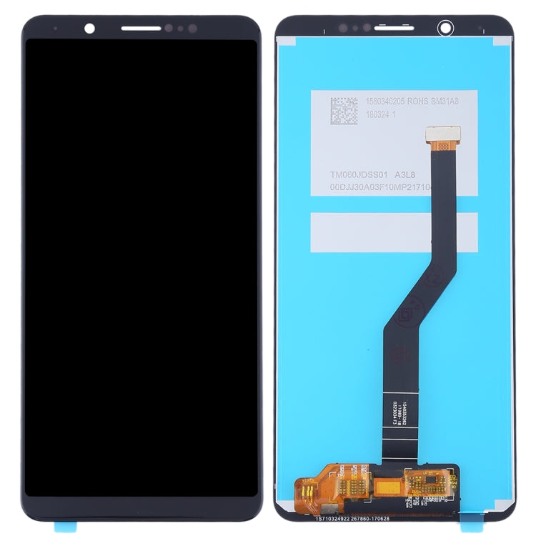 LCD Display Folder with Touch Screen for Vivo V7 Plus Black (TFT)