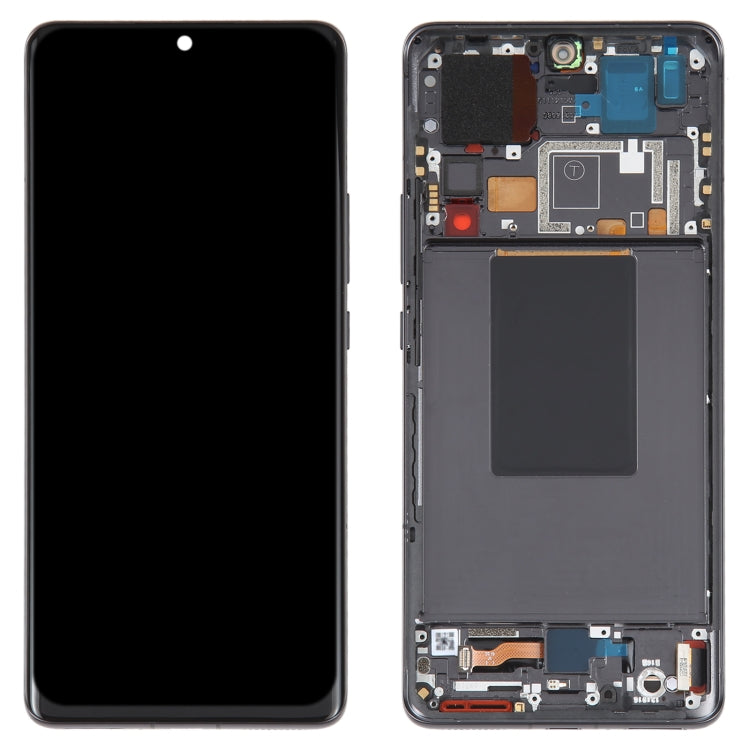 LCD Display Folder with Touch Screen for Xiaomi 12 Pro Black with Frame (AMOLED)