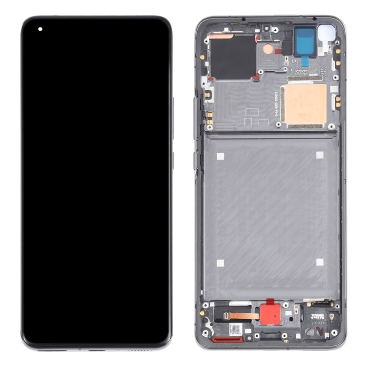 LCD Display Folder with Touch Screen for Xiaomi Mi 11 Ultra Black with Frame (AMOLED)