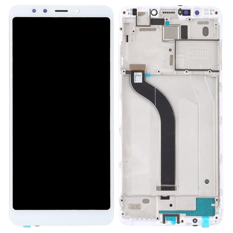LCD Display Folder with Touch Screen for Xiaomi Redmi 5 White with Frame (TFT)