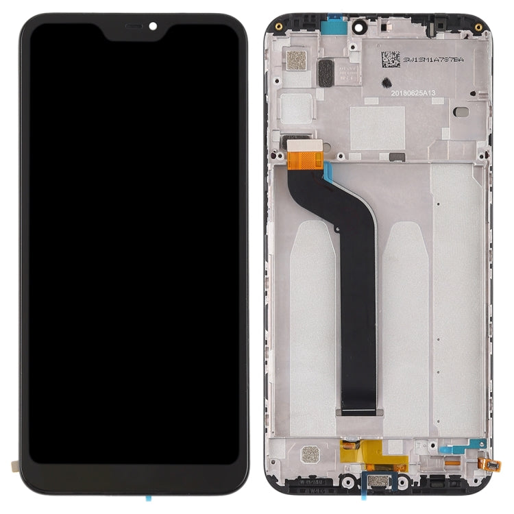LCD Display Folder with Touch Screen for Xiaomi Redmi 6 Pro Black with Frame (TFT)