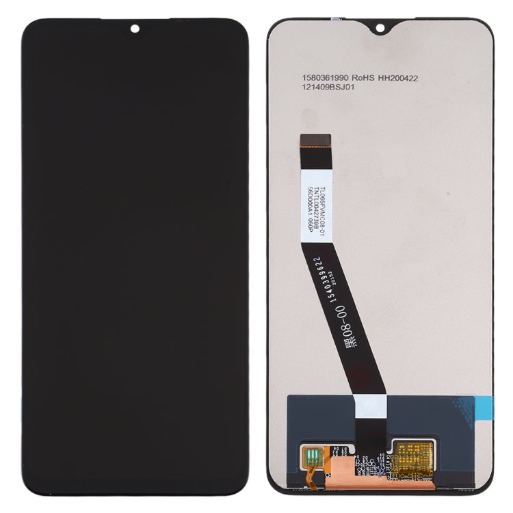 LCD Display Folder with Touch Screen for Xiaomi Redmi 9 Black with Frame (TFT)