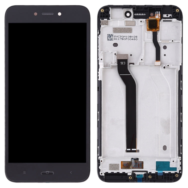 LCD Display Folder with Touch Screen for Xiaomi Redmi Go Black with Frame (TFT)