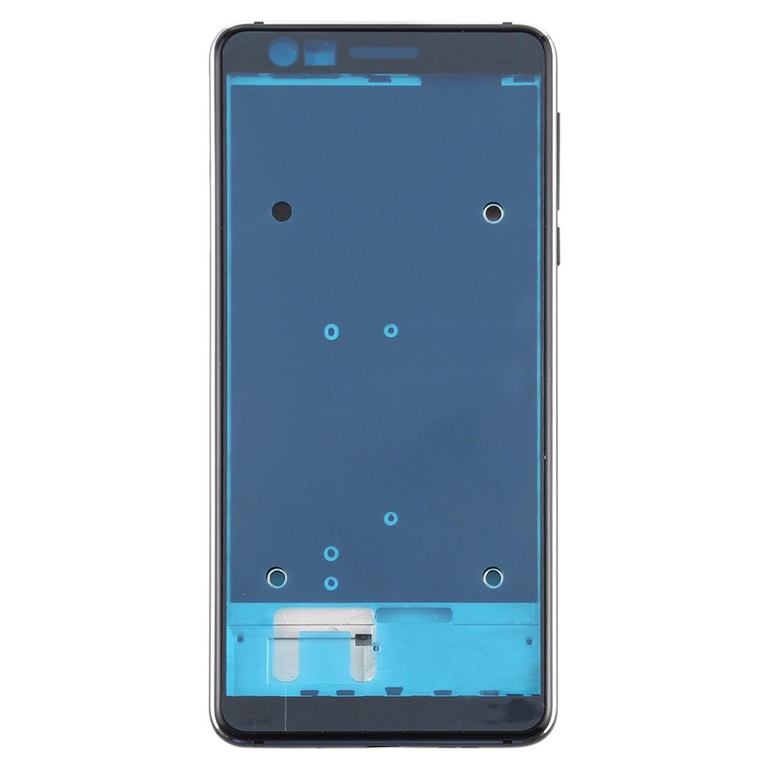 LCD Display Frame Chrome Bezel for Nokia 3.1 Black