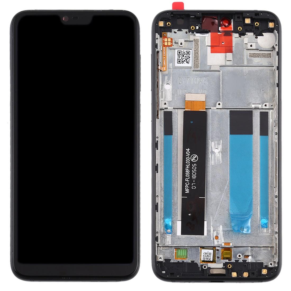 LCD Display with Touch Screen Folder for Nokia 6.1 Plus with Frame Black