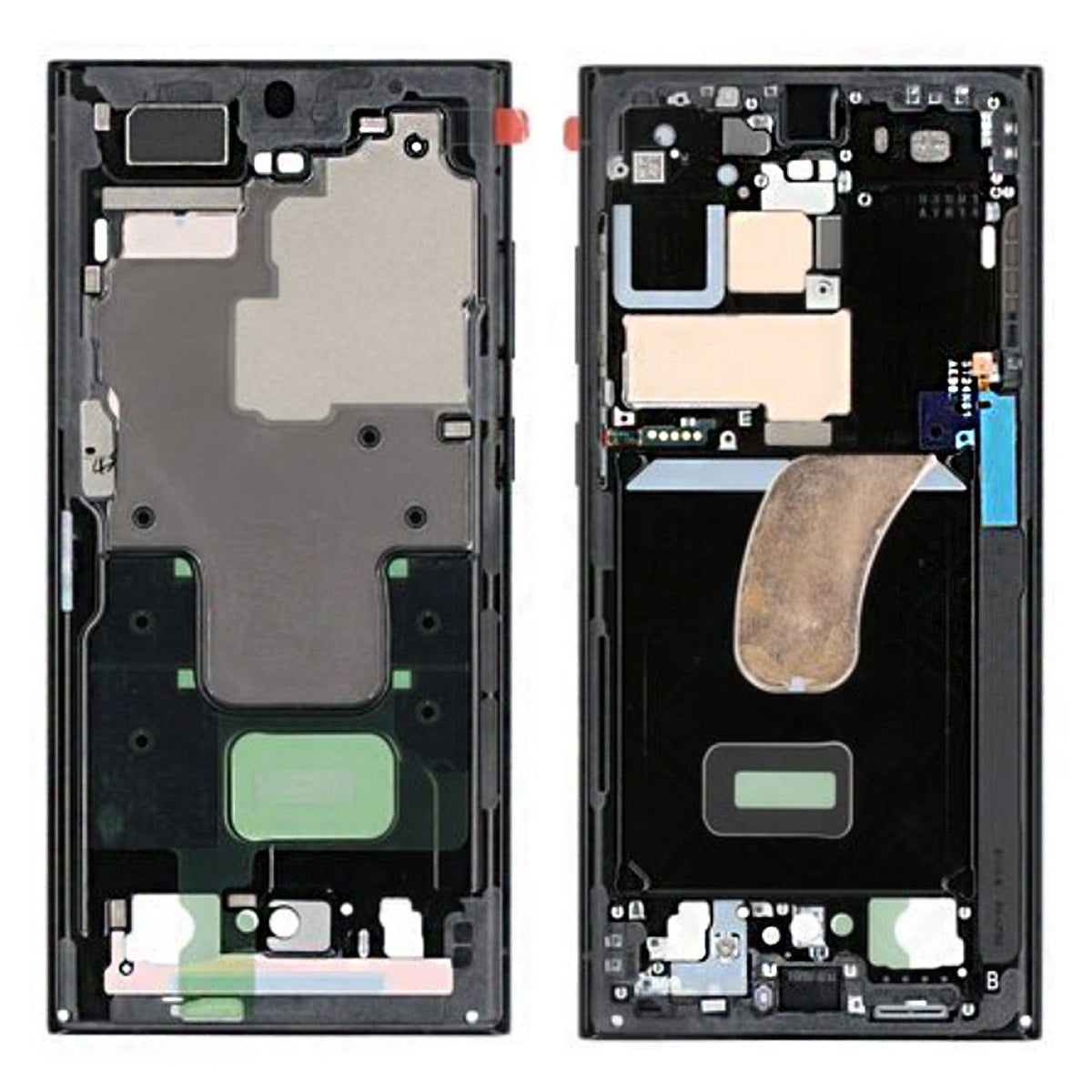 LCD frame Chassis Middle for Samsung Galaxy S23 Ultra Grey - EGFix