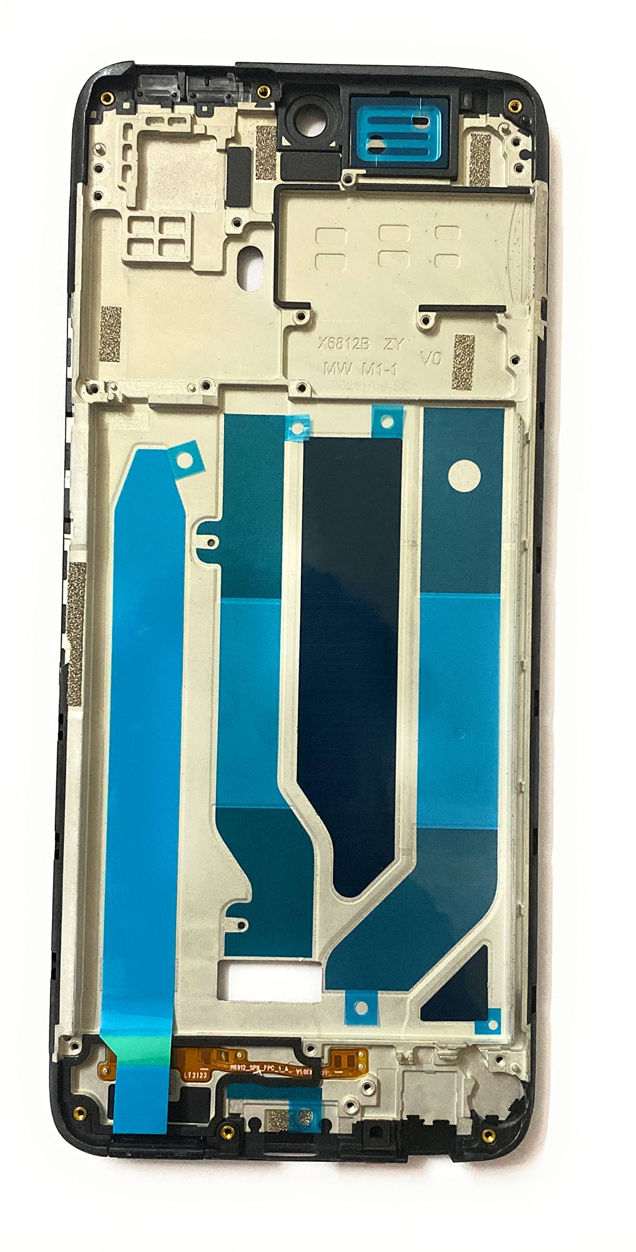 LCD Frame Middle Panel Chassis for Infinix Hot 12 Pro X668C Black - EGFix