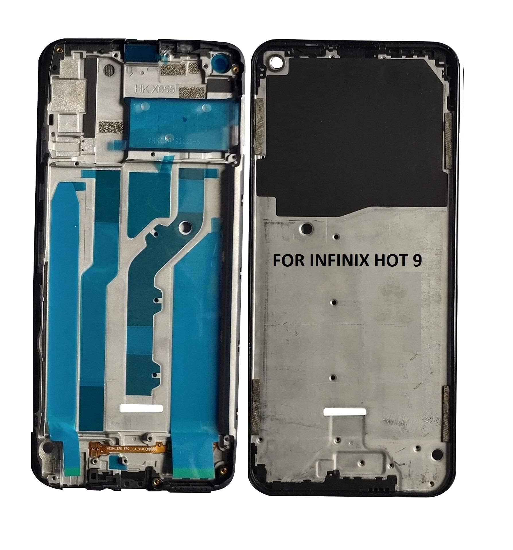 LCD Frame Middle Panel Chassis for Itel A44 Black - EGFix
