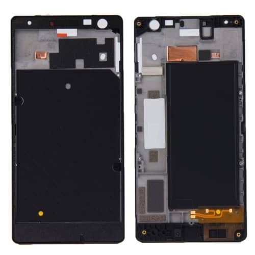 LCD Frame Middle Panel Chassis for Nokia Lumia 730 Black - EGFix