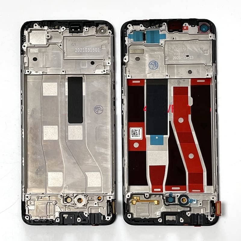 LCD Frame Middle Panel Chassis for Oppo A74 4G Black - EGFix