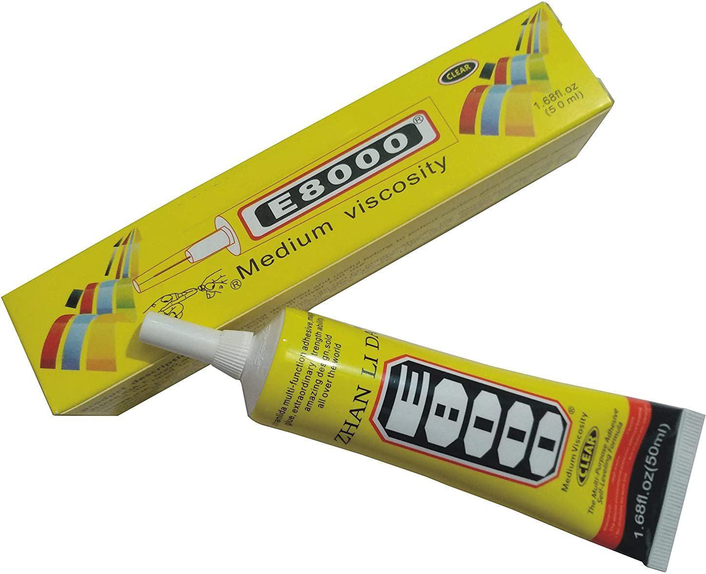 Multi-Purpose E8000 Transparent Strong Super Glue Adhesive Suitable for DIY LCD Screen Phone Case Glass Jewelry Watch Repair - EGFix