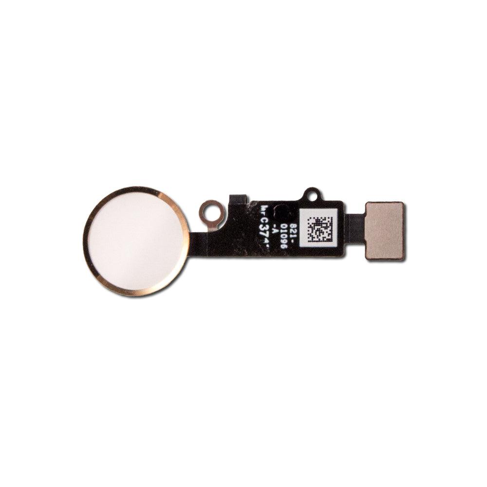 Outer Home Button and Finger Print Scanner Flex Cable for Apple iPhone 8 and iPhone 8 Plus Gold