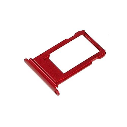 Sim Card Holder Tray for Apple iPhone 8 Plus Red - EGFix