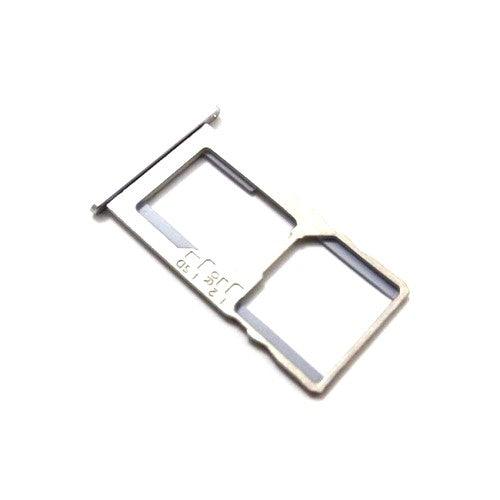 Sim Card Holder Tray for Asus Zenfone 3 Max Silver - EGFix