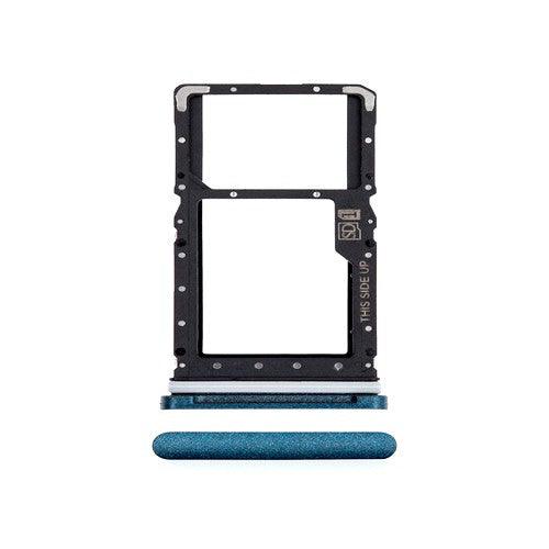 Sim Card Holder Tray for Motorola Moto E7 Blue - EGFix