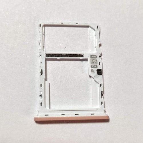 Sim Card Holder Tray for Motorola Moto E7 Plus Orange - EGFix