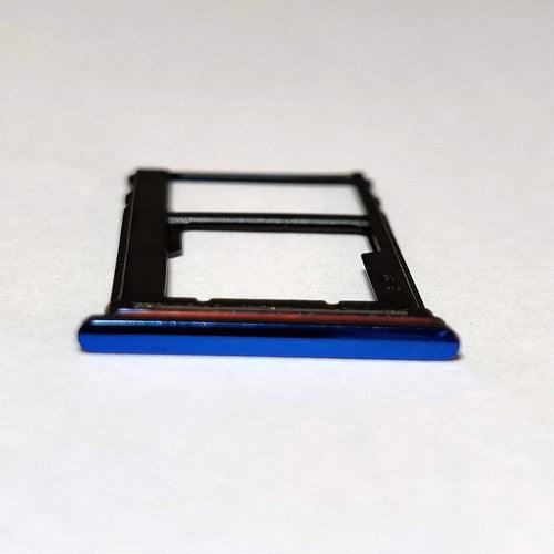 Sim Card Holder Tray for Motorola One Action Blue - EGFix