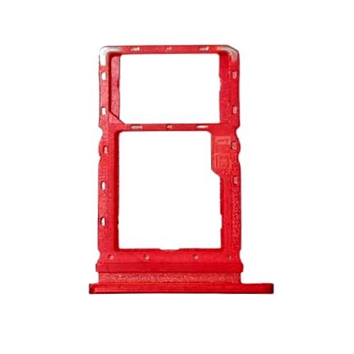 Sim Card Holder Tray for Motorola One Macro Red - EGFix