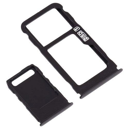 Sim Card Holder Tray for Nokia 3.1 Plus Black - EGFix