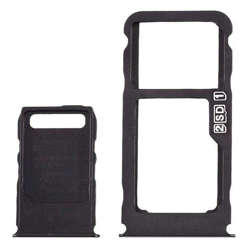 Sim Card Holder Tray for Nokia 3.1 Plus Black - EGFix