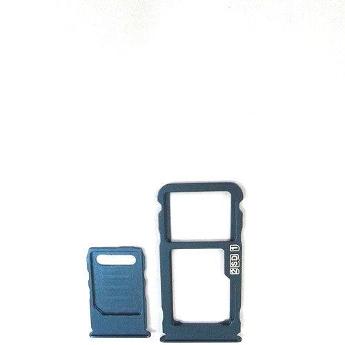 Sim Card Holder Tray for Nokia 3.1 Plus Blue - EGFix