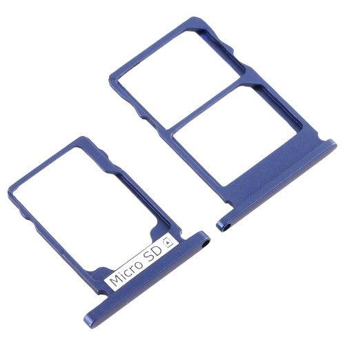 Sim Card Holder Tray for Nokia 5.1 Blue - EGFix