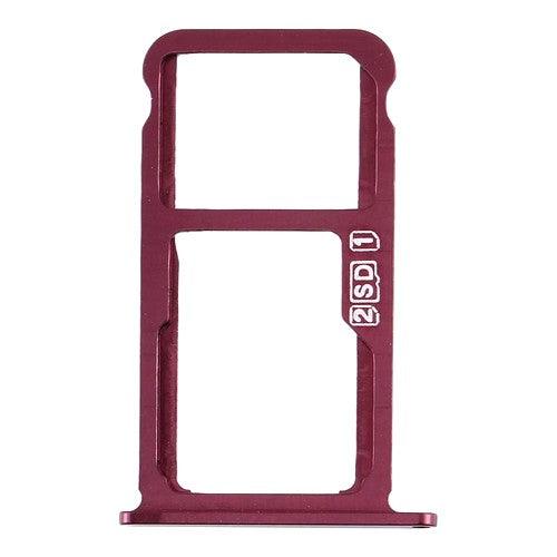 Sim Card Holder Tray for Nokia 7.1 Plus Red - EGFix