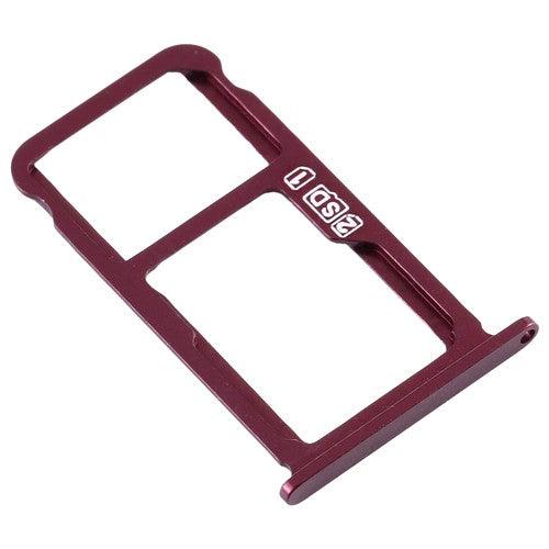 Sim Card Holder Tray for Nokia 7.1 Red - EGFix