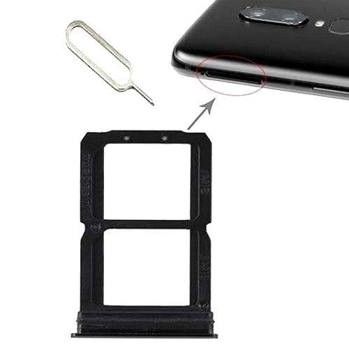 Sim Card Holder Tray for Oneplus 6 Mirror Black - EGFix