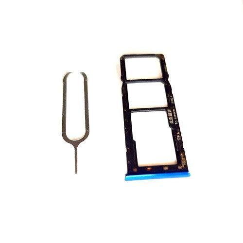 Sim Card Holder Tray for Realme C15 Blue - EGFix