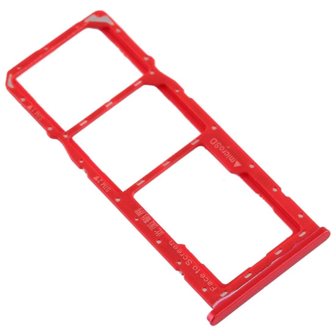 Sim Card Holder Tray for Realme C3 Red - EGFix