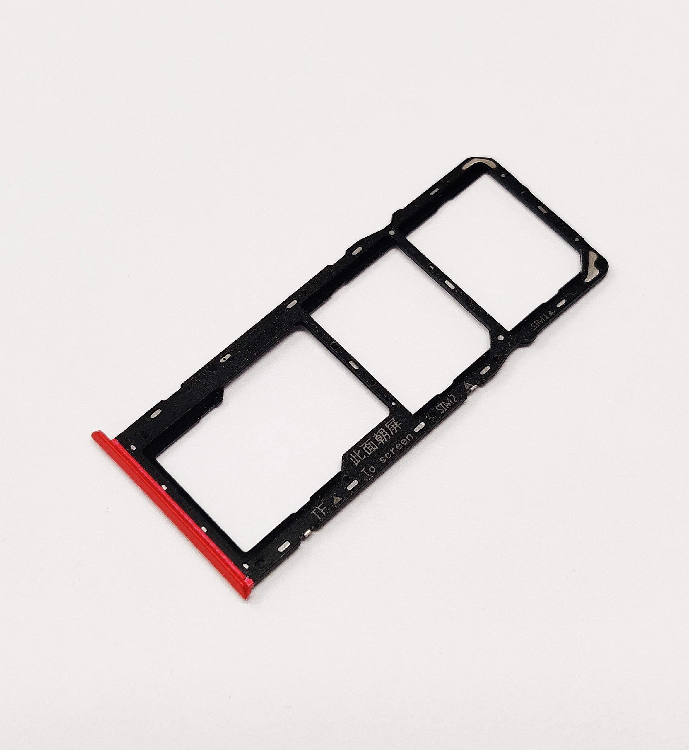 Sim Card Holder Tray for Realme Narzo 30 Pro Red - EGFix
