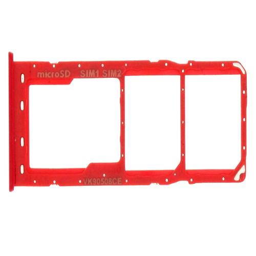 Sim Card Holder Tray for Samsung Galaxy A10 Red - EGFix