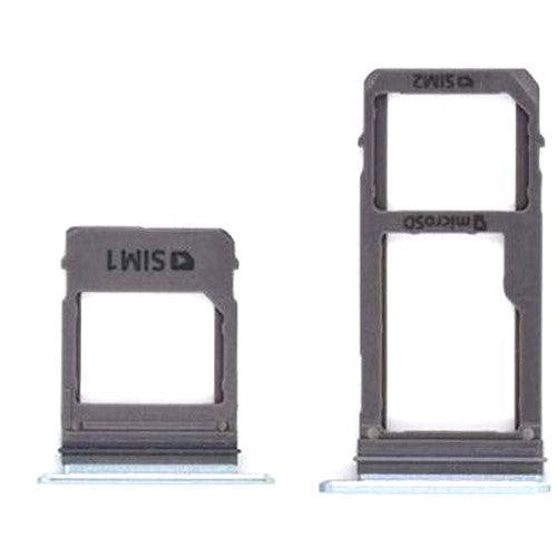 Sim Card Holder Tray for Samsung Galaxy A7 2017 Blue - EGFix