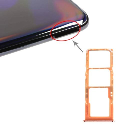 Sim Card Holder Tray for Samsung Galaxy A70 Orange - EGFix