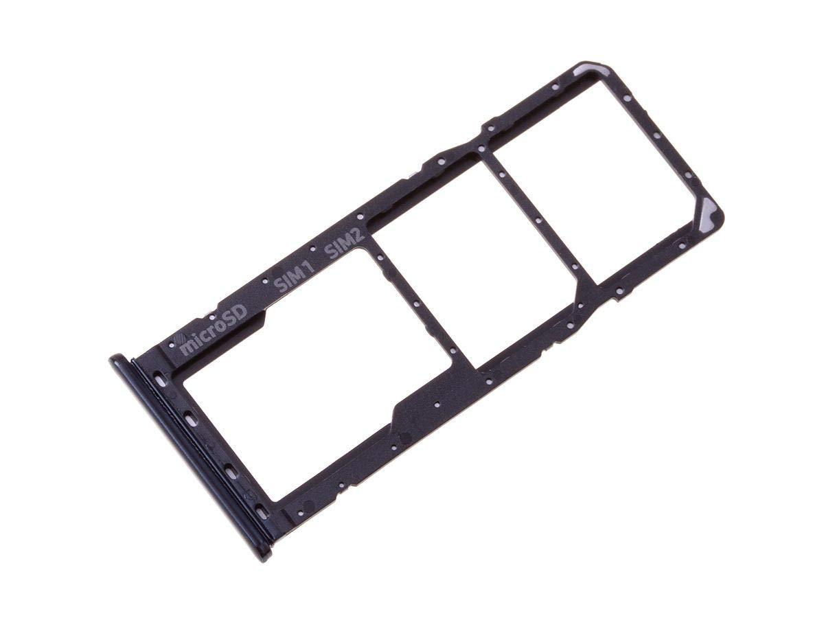 Sim Card Holder Tray for Samsung Galaxy F41 Black - EGFix